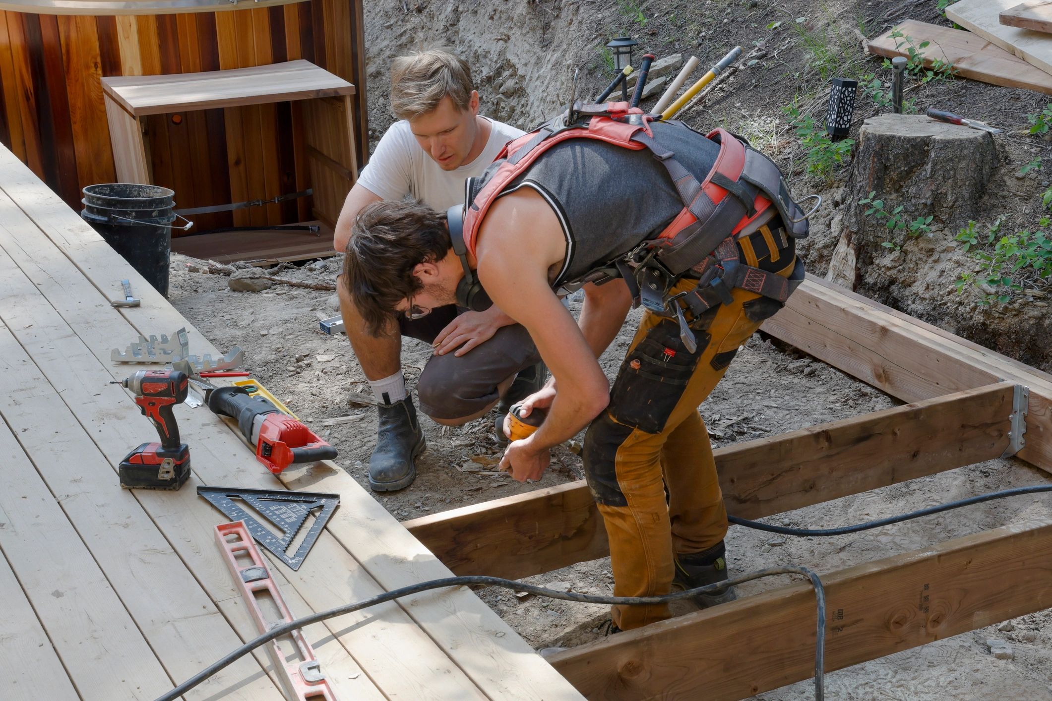 DeckFort installation team on site